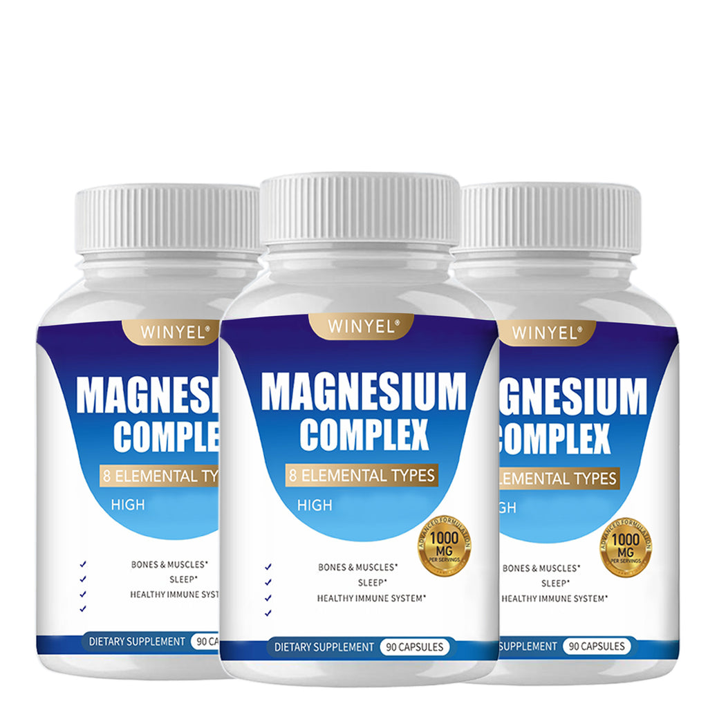 Winyel Magnesium Complex 8 Elemental Types - 1000mg | 90 Capsules