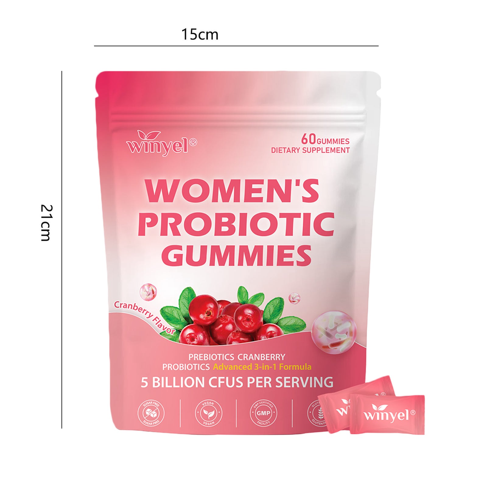 Winyel Hair Growth Supplement – Biotin, Collagen & Multivitamin (120 Capsules, 60-Day Supply)