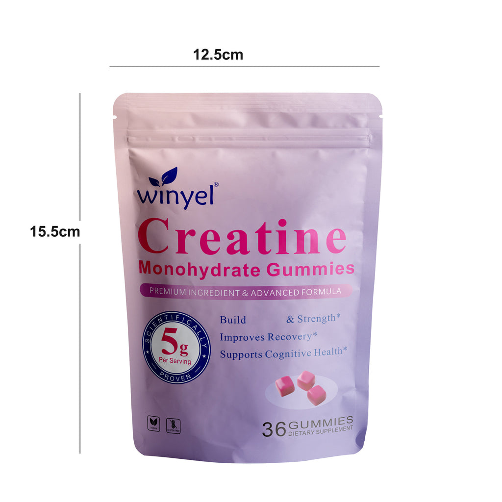 Winyel Creatine Monohydrate Gummies - 36 Count | 5g Per Serving